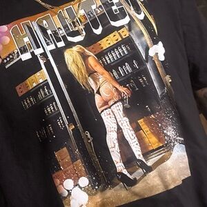 HAUTE 1 Black Print T-Shirt